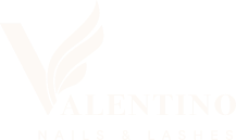 Valentino Nails & Lashes Logo Footer